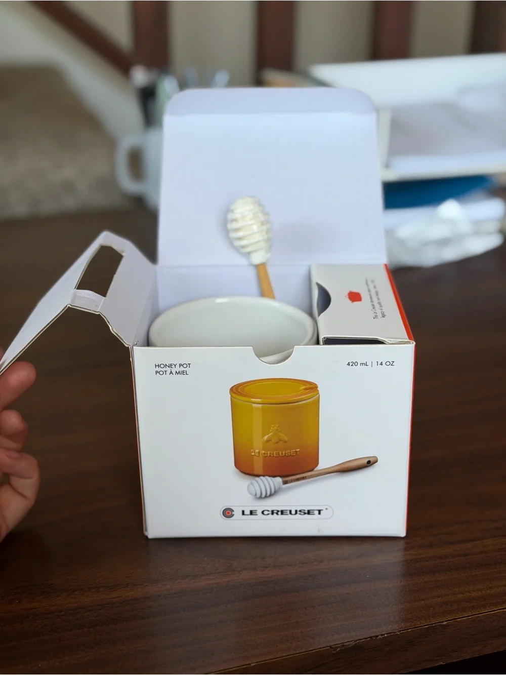 Brand New Le Creuset Cream Honey Jar (NO LID)